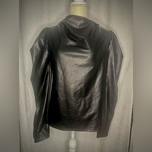 Express Black Leather Long Sleeve